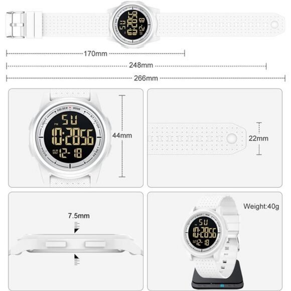 Ultra-Thin Minimalist Sports Waterproof Digital Watches Men - Picture 5 of 7